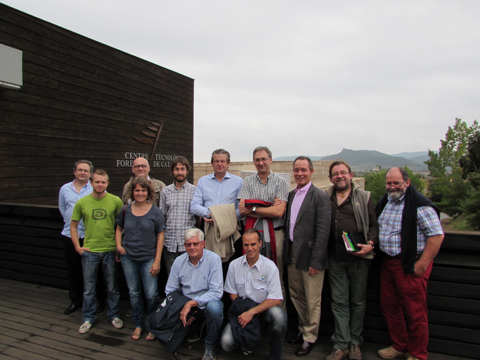 Participantes en la tercera reunión de coordinación en Solsona - agosto 2014
